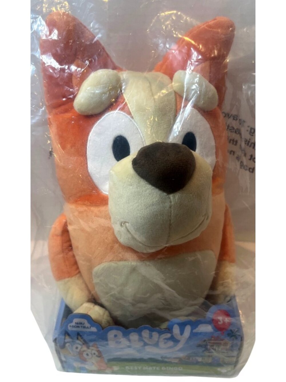 Bluey Best Mate Bingo Plush Toy 16" Tall For Ages 3+ By Moose Toys